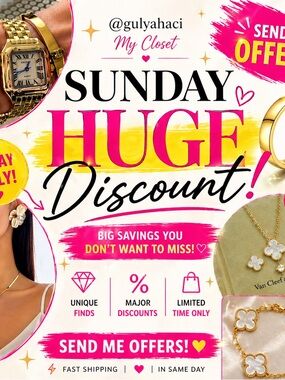 🌸Sunday Huge Discount! 

Send Offers!!!!